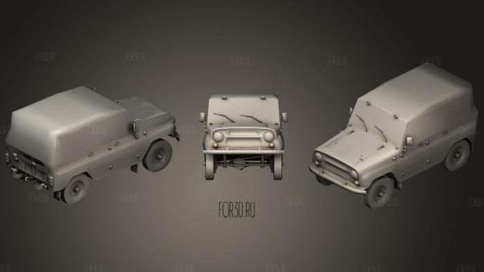 UAZ 001 3d stl модель для ЧПУ